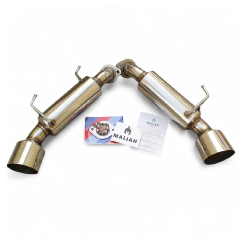 PERFORMANCE EXHAUST SHORT TAILS FOR NISSAN 370Z NISMO 3.7 V6, DUAL 4.5″ TAILPIPES